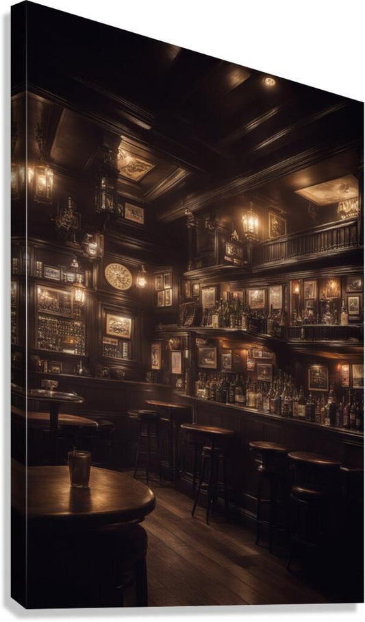  Giclée Stretched Canvas Print Irish Bar Wall Art