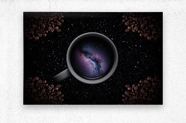  Brushed Metal Print Coffee Mug Wall Art