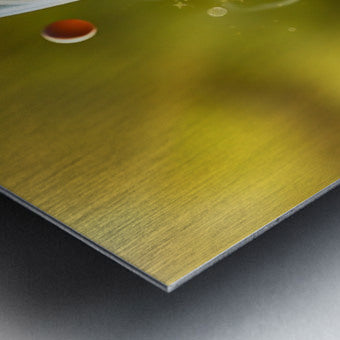 Brushed Metal Print Close-up