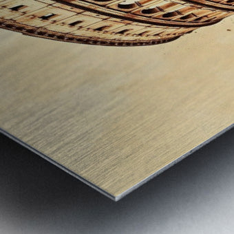 Brushed Metal Print Close-up