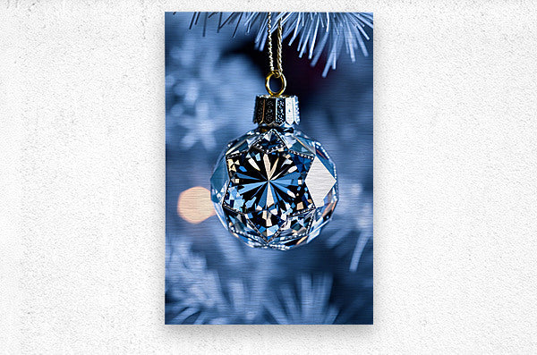  Brushed Metal Print Diamond Ornament Wall Art