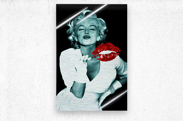  Brushed Metal Print Marilyn Monroe Wall Art