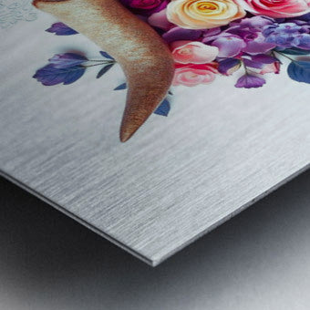 Brushed Metal Print Close-up