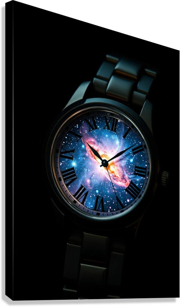 Giclée Stretched Canvas Print Galaxy Watch Wall Art