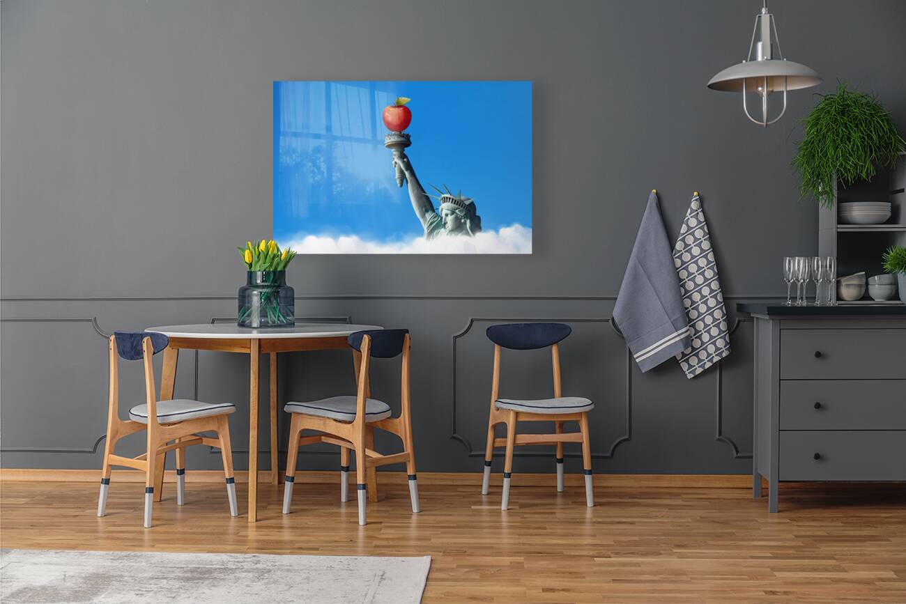 Acrylic Print Mockup Statue of Liberty Wall Art