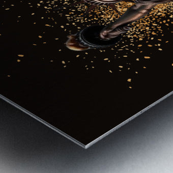 Brushed Metal Print Close-up