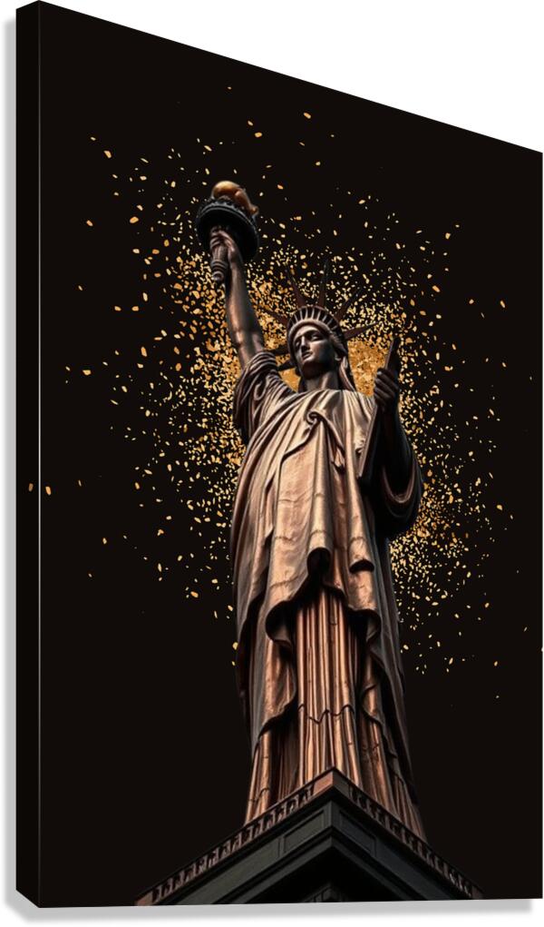 Giclée Stretched Canvas Print Statue of Liberty Wall Art