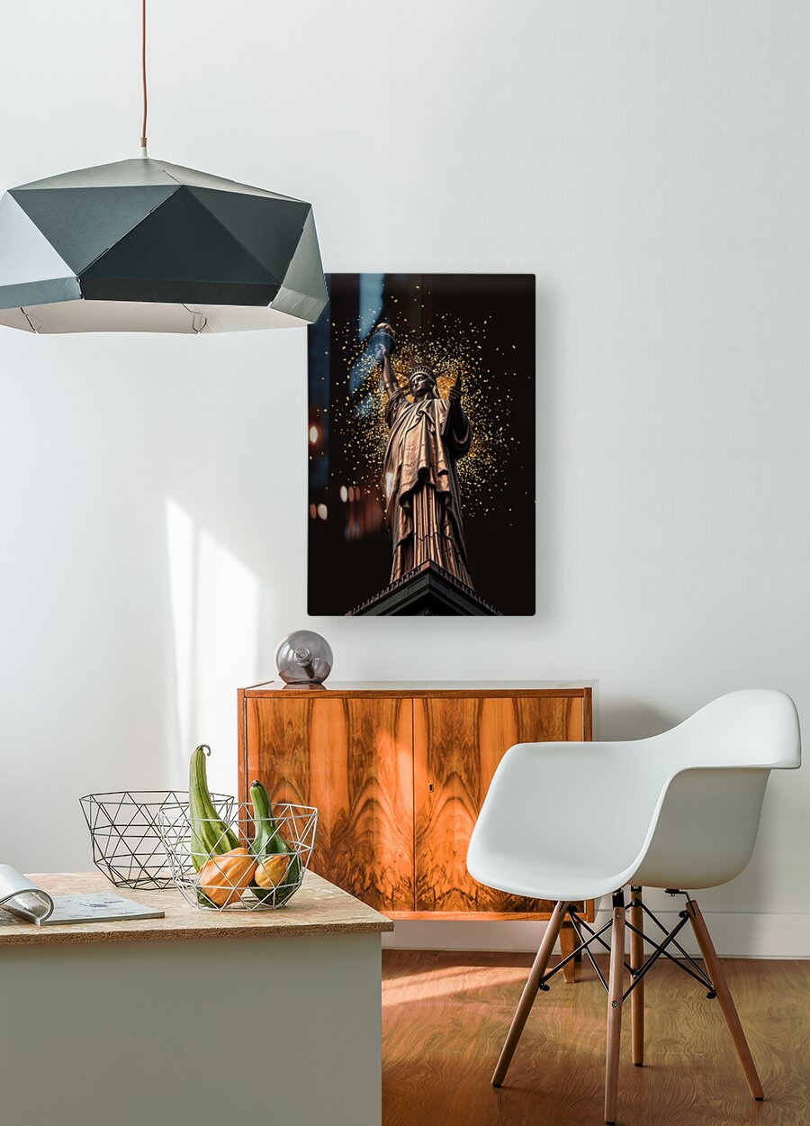  HD Sublimation Metal Print Statue Of Liberty Wall Art