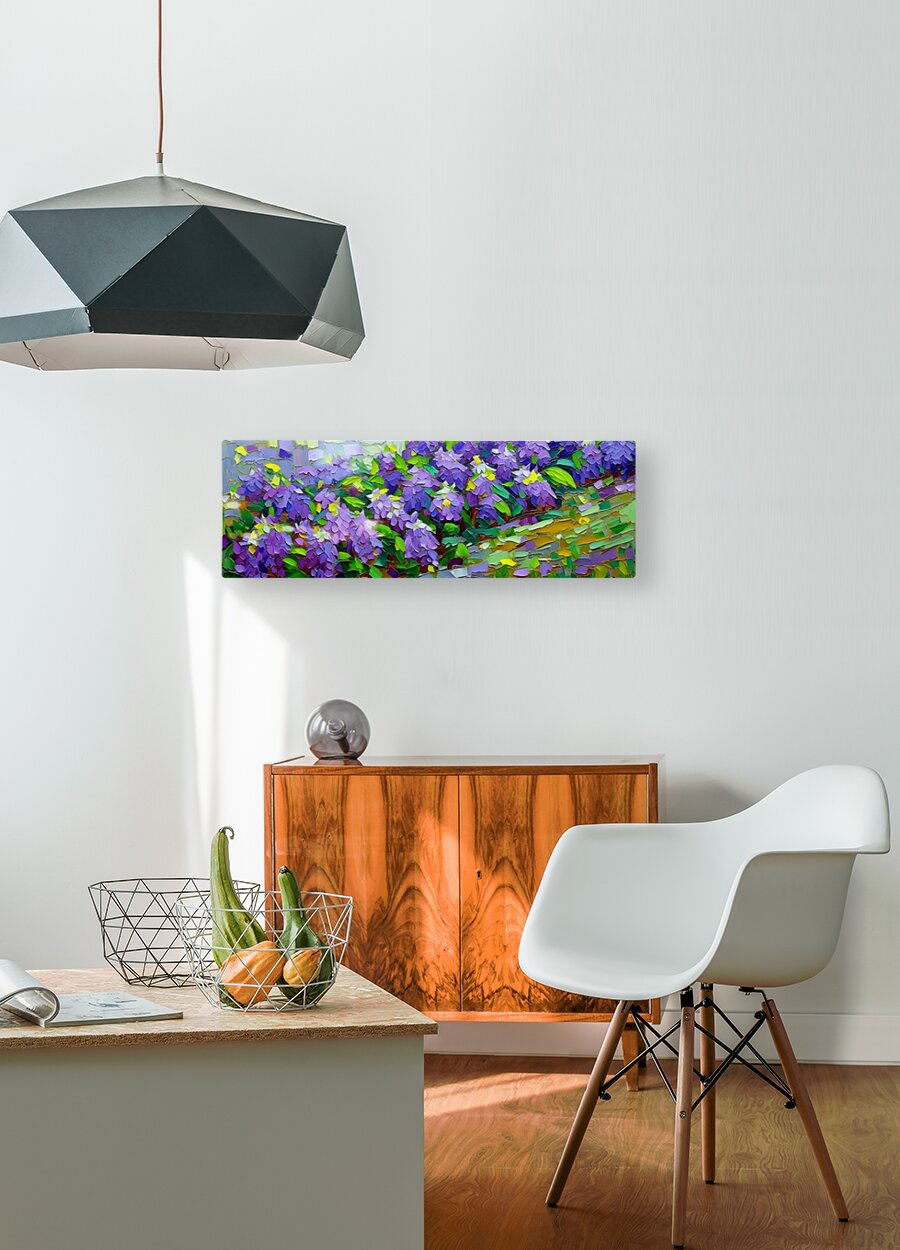 HD Sublimation Metal Print Purple Flower Wall Art