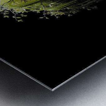 Brushed Metal Print Close-up