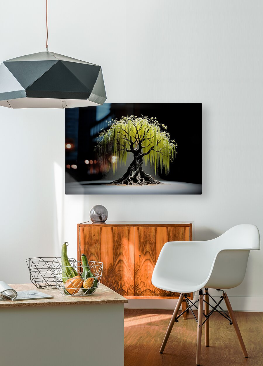  HD Sublimation Metal Print Willow Tree Wall Art