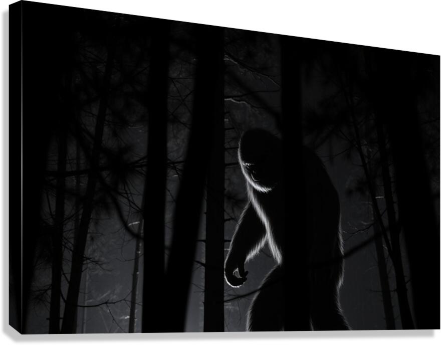 Giclée Stretched Canvas Print Bigfoot Wall Art