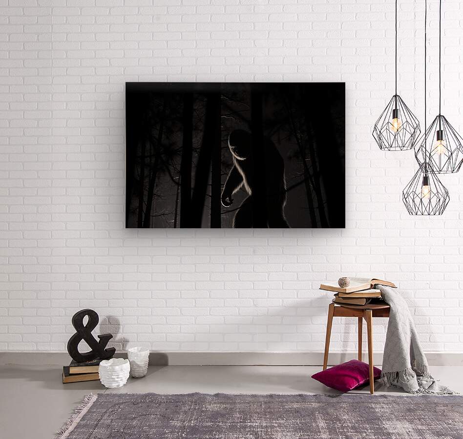  Wood Print Bigfoot Wall Art