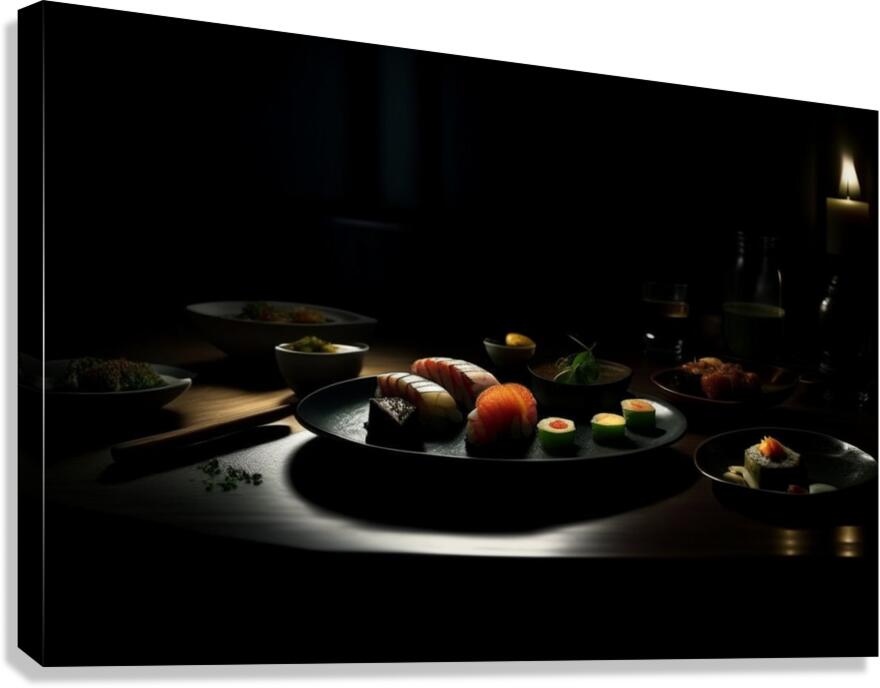  Giclée Stretched Canvas Print Japanese Restaurant Wall Art