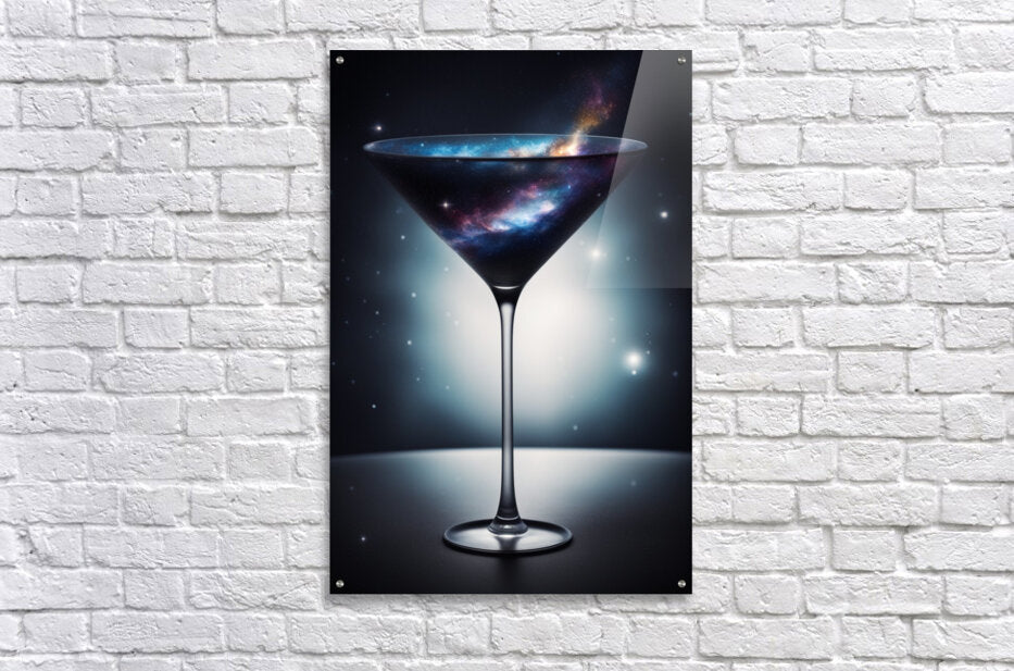  Acrylic Print Galaxy Martini Wall Art