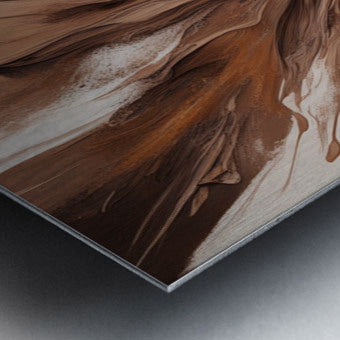 Brushed Metal Print Close-up 