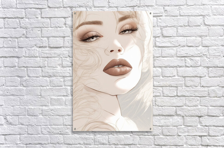 Acrylic Print Mocha Fashion Wall Art
