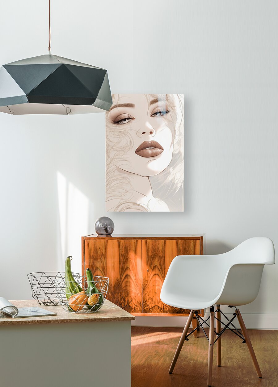  HD Sublimation Metal Print Mocha Fashion Wall Art