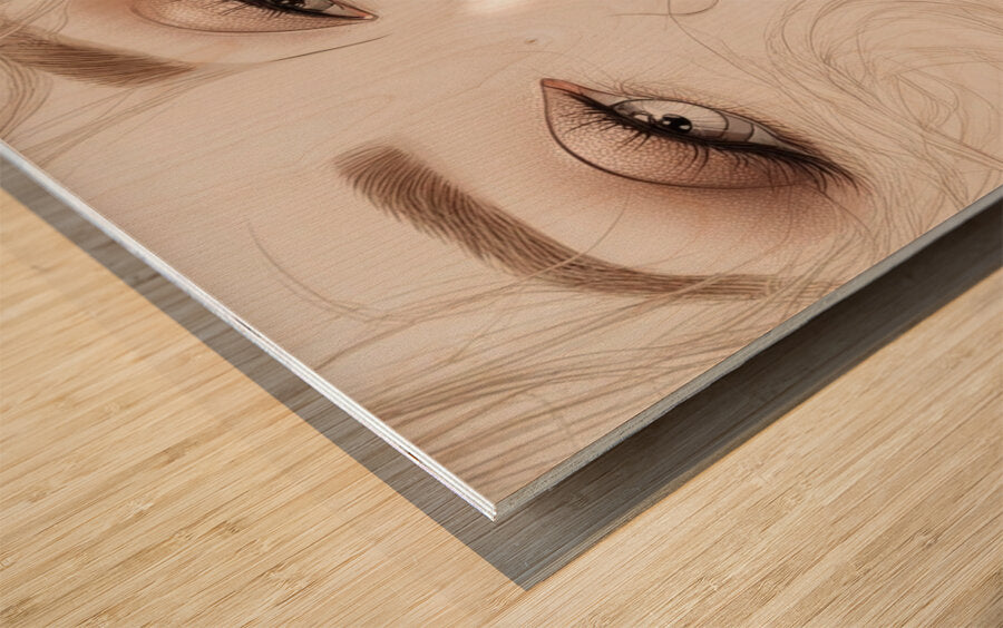 Wood Print Close-up
