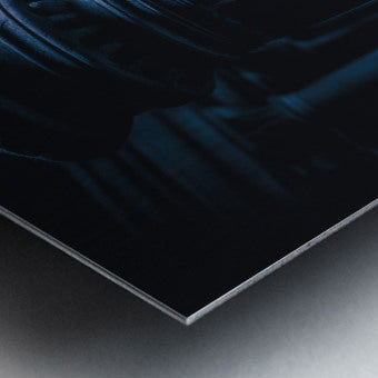 Brushed Metal Print Close-up