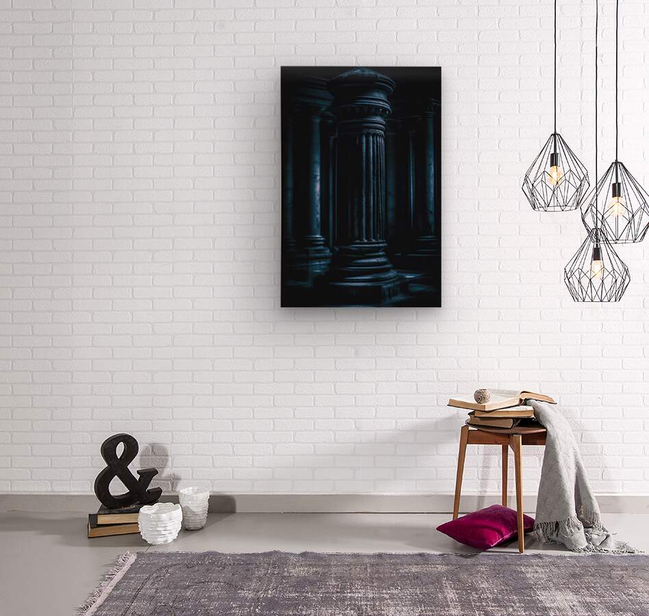  Wood Print Roman Column Wall Art