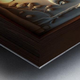 Brushed Metal Print Close-up
