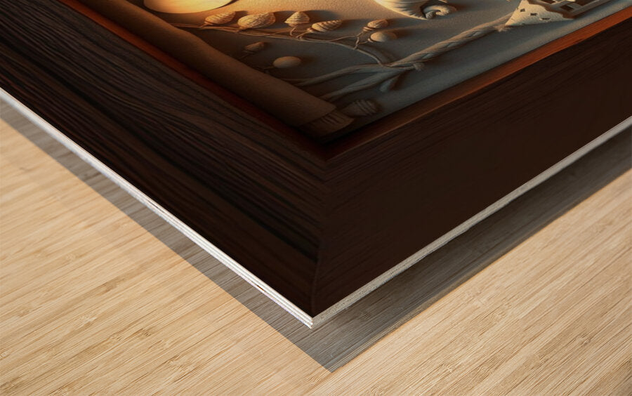 Wood Print Close-up