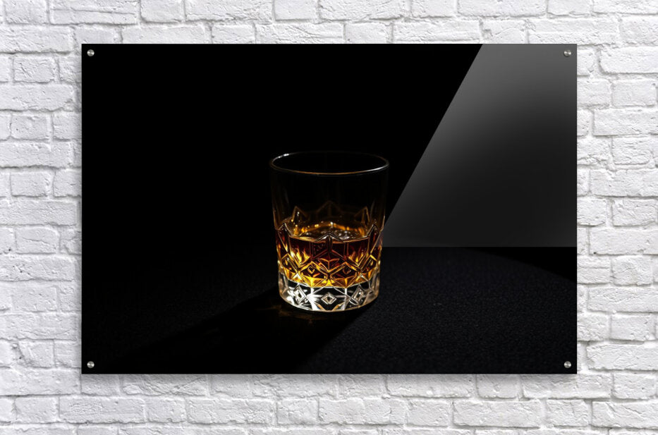  Acrylic Print Whiskey Glass Wall Art