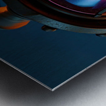 Brushed Metal Print Close-up