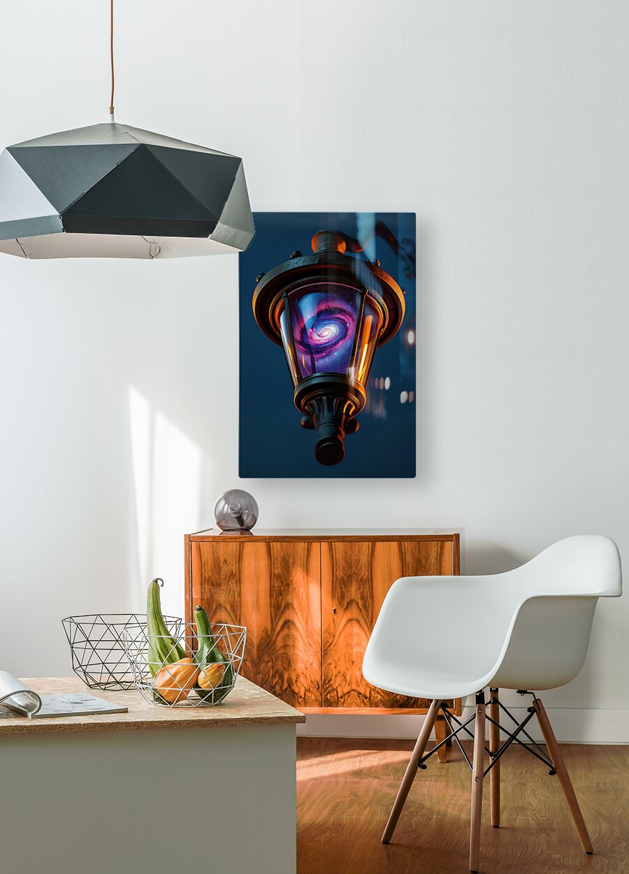  HD Sublimation Metal Print Galaxy Light Post Wall Art
