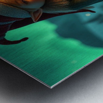  Brushed Metal Print Close-up