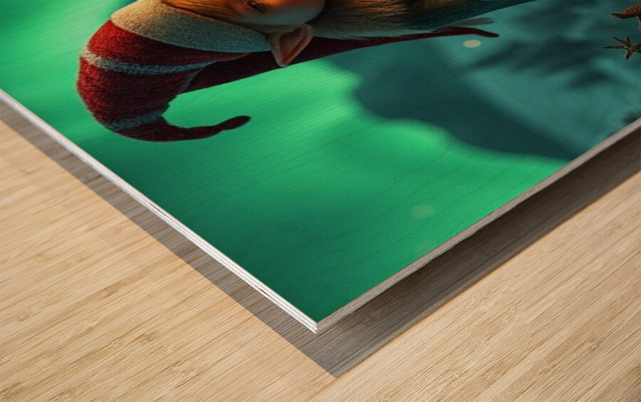 Wood Print Close-up