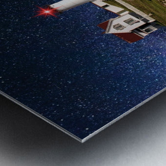 Brushed Metal Print Wall Art Close-up
