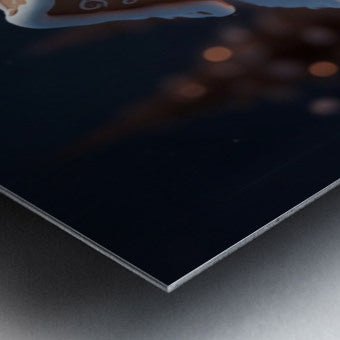 Brushed Metal Print Close-up