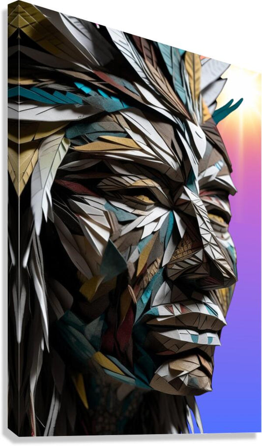 Giclée Stretched Canvas Print Native American Wall Art
