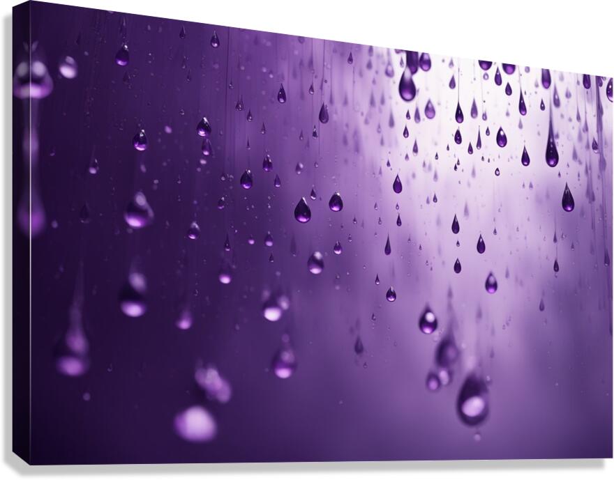 Giclée Stretched Canvas Print Purple Wall Art