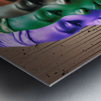  Brushed Metal Print Close-up