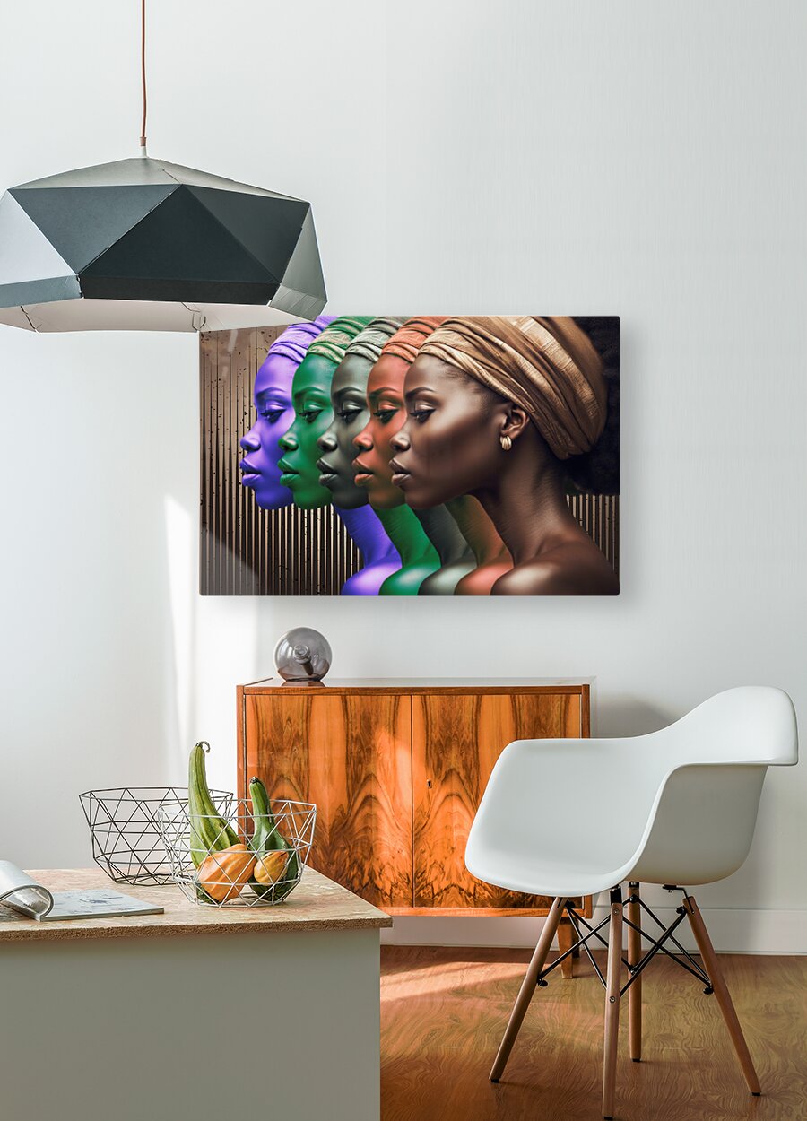 HD Sublimation Metal Print African Queen Wall Art
