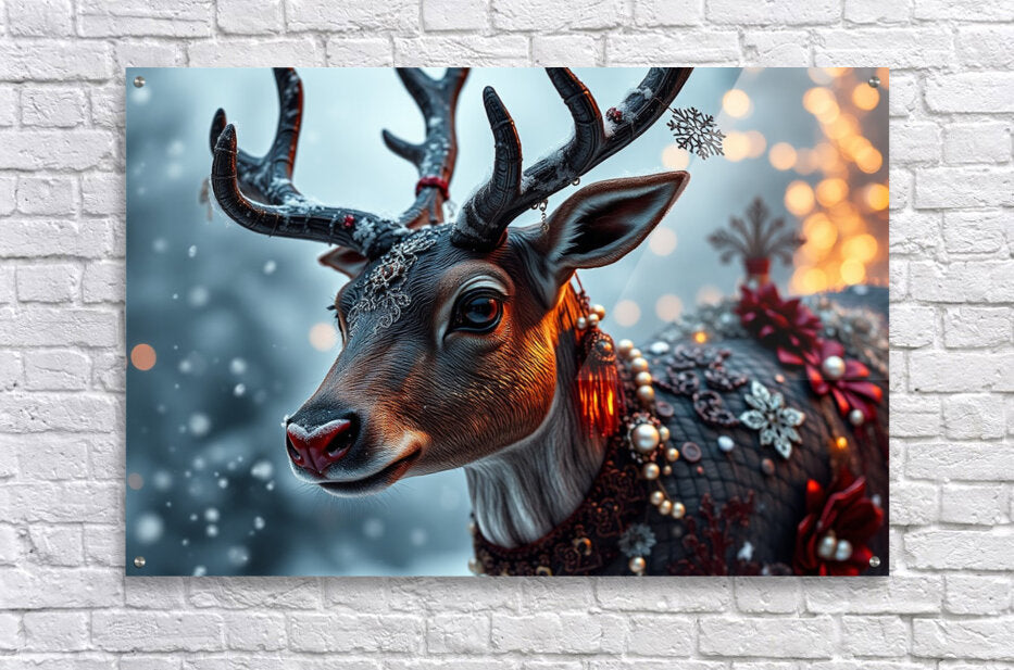 Acrylic Print Christmas Rudolph Wall Art