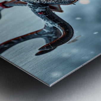 Brushed Metal Print Close-up