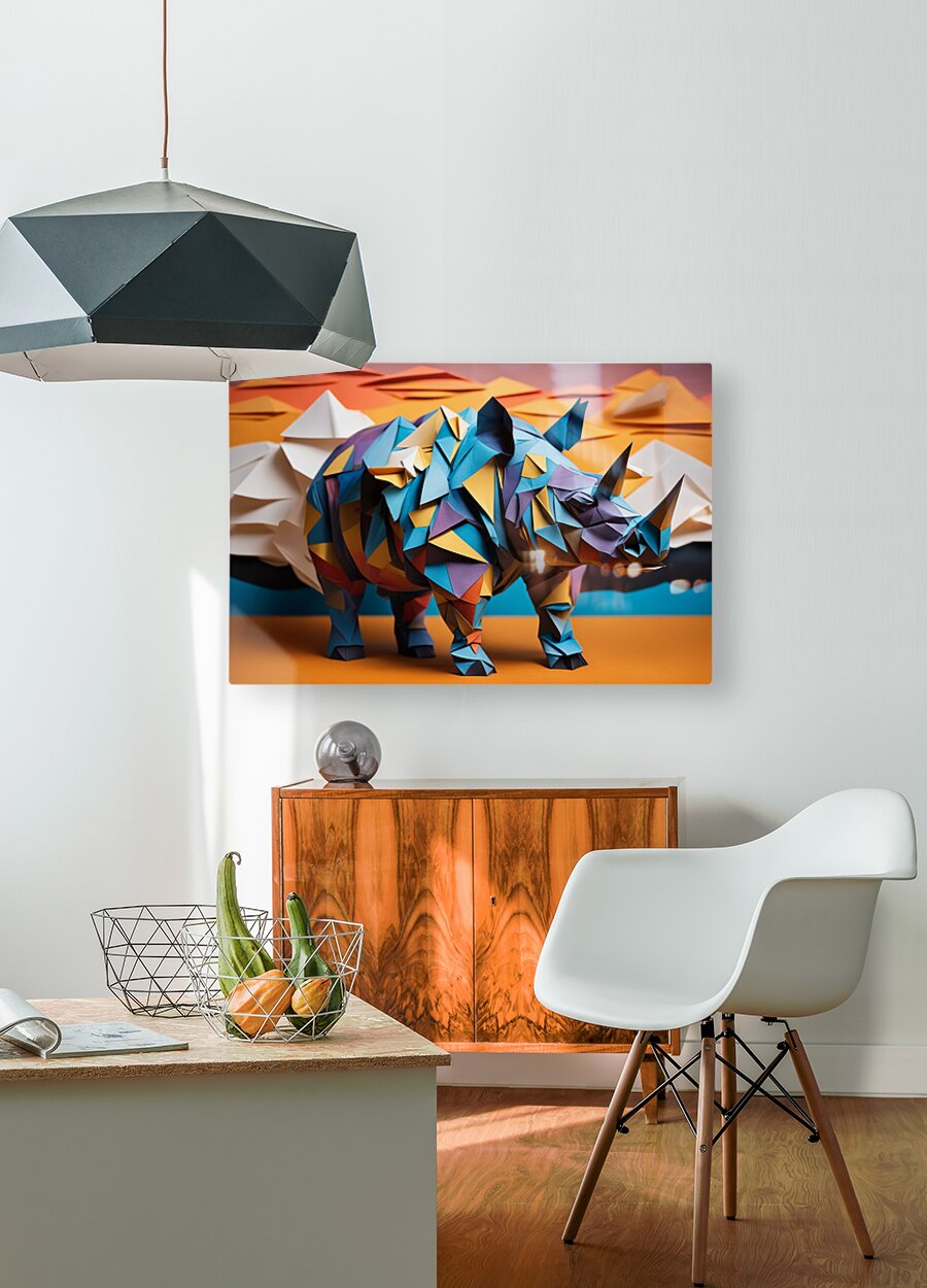  HD Sublimation Metal Print Paper Rhino Wall Art