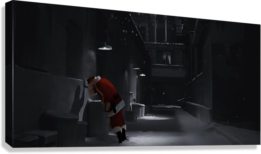 Giclée Stretched Canvas Print Funny Christmas Movie Wall Art