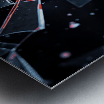 Brushed Metal Print Close-up