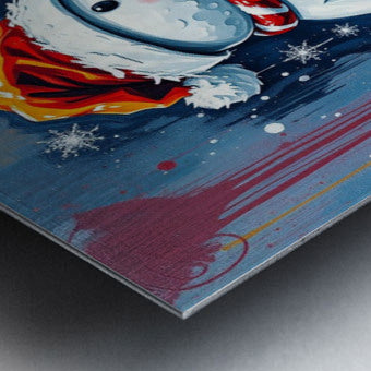Brushed Metal Print Close-up