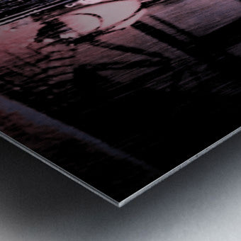 Brushed Metal Print Close-up