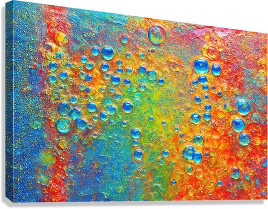  Giclée Stretched Canvas Print Bubbling Rustic Wall Art