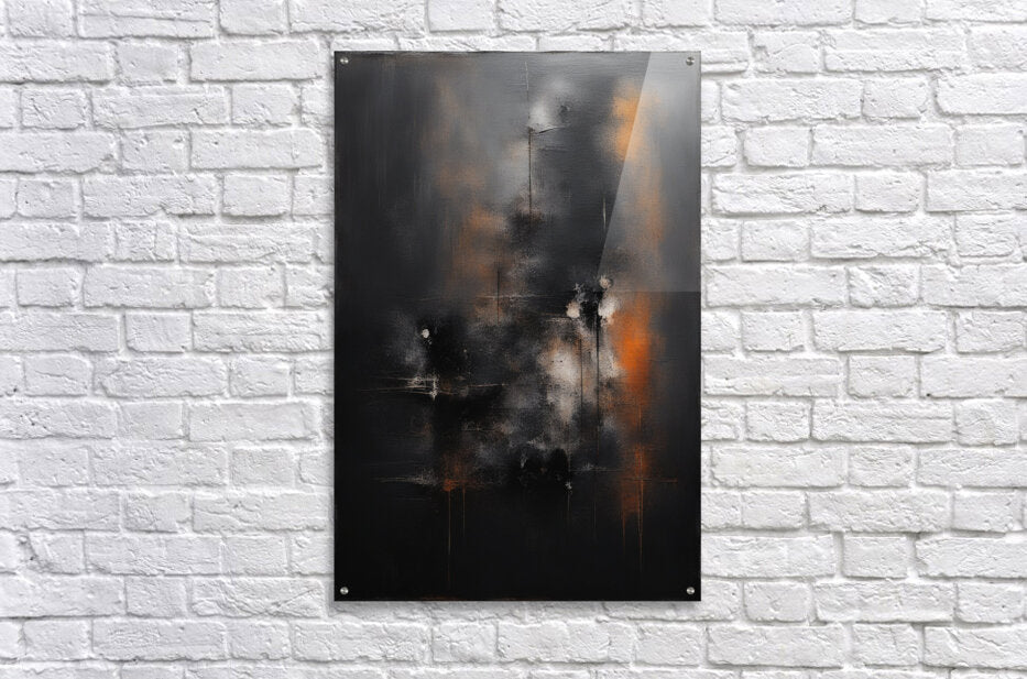 Acrylic Print Dark Abstract Wall Art