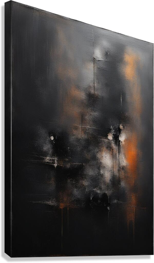 Stretched Canvas Dark Abstract Wall Art