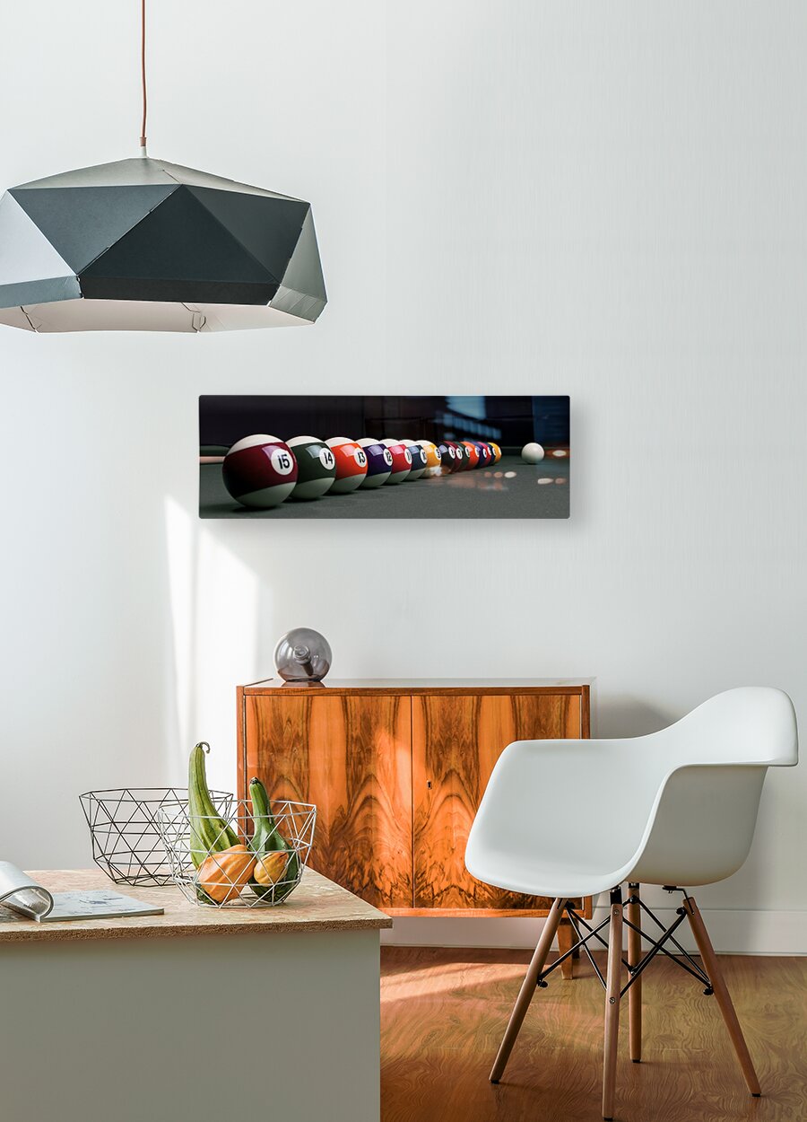  HD Sublimation Metal Print Billiard Wall Art