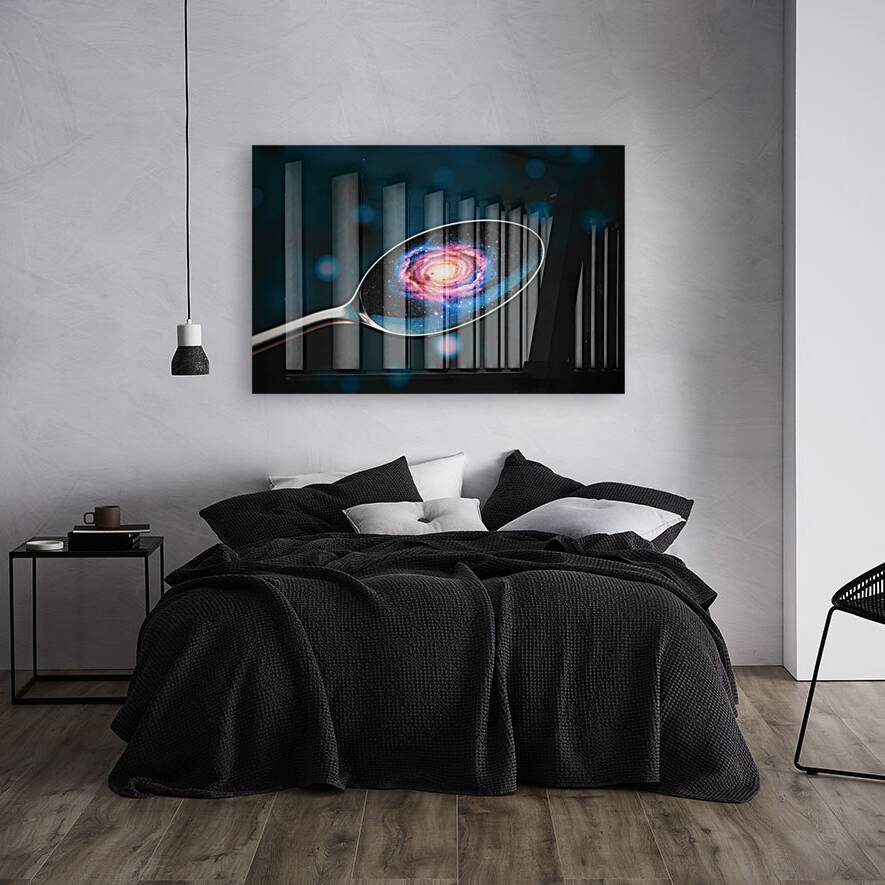 Acrylic Print Mockup Galaxy Spoon Wall Art